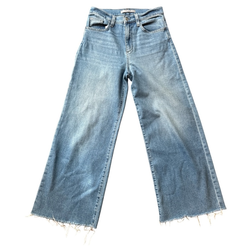 Joe’s Jeans High-Rise BTW Wide Leg Raw Hem Jeans Waist 28 - Picture 6 of 12